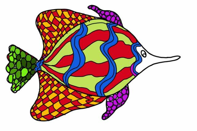Colorful Line Fish